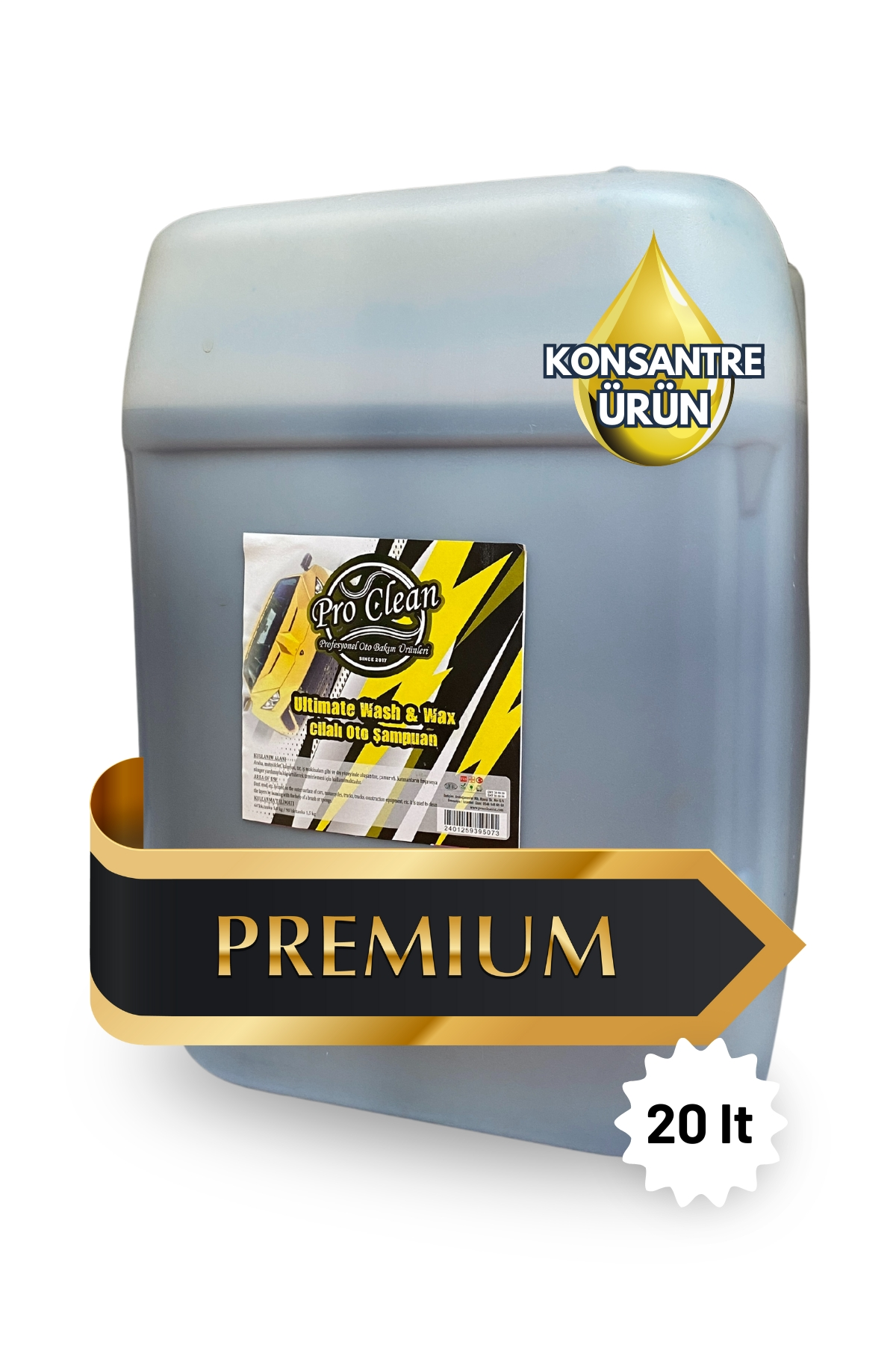 ProClean Vip Cilalı Oto Şampuanı Premium 20 Litre
