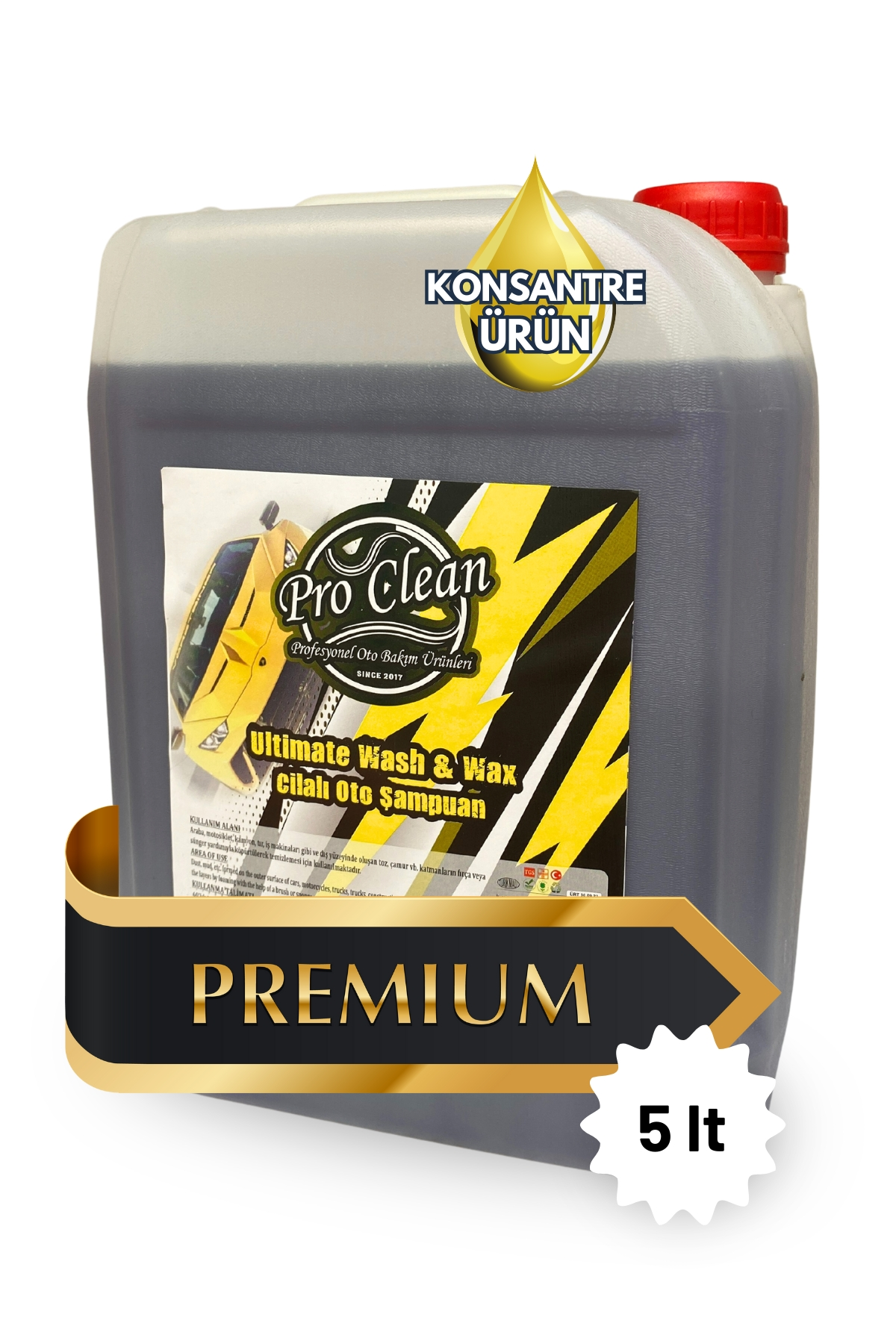 ProClean Vip Cilalı Oto Şampuanı Premium 5 Litre