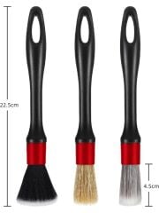 3’lü Detay Fırça Seti Sert-Orta-Yumuşak Sertlikte