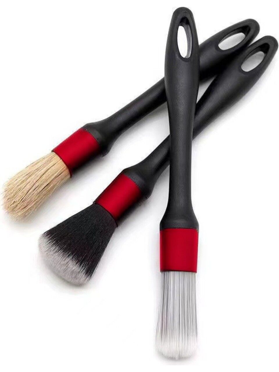 3’lü Detay Fırça Seti Sert-Orta-Yumuşak Sertlikte