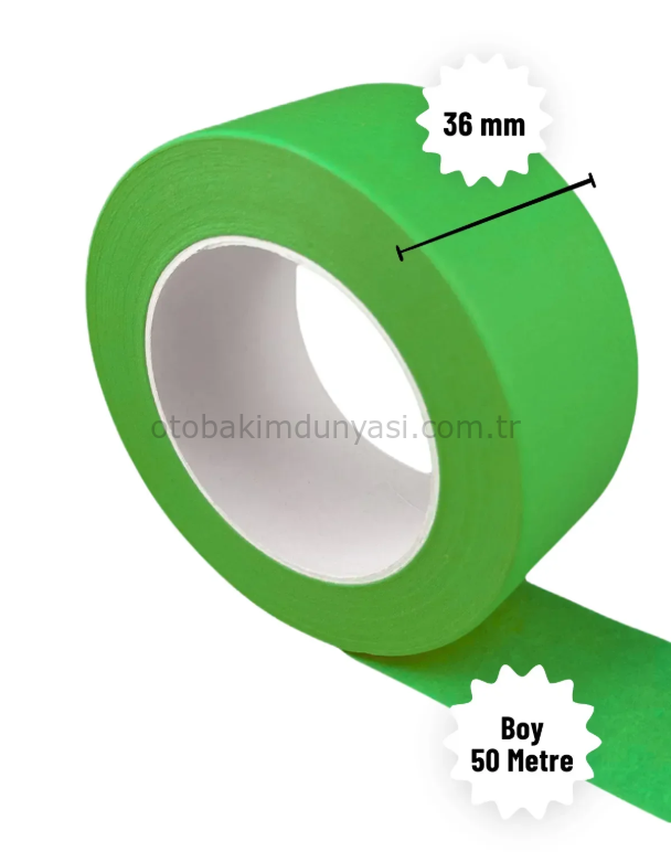 Maskeleme Bandı 36mmx50Metre Yeşil
