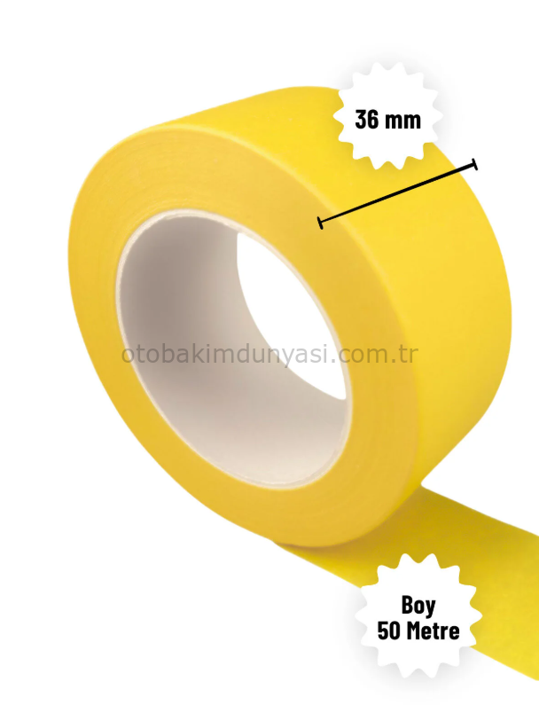 Maskeleme Bandı 48x50 Metre Sarı bant