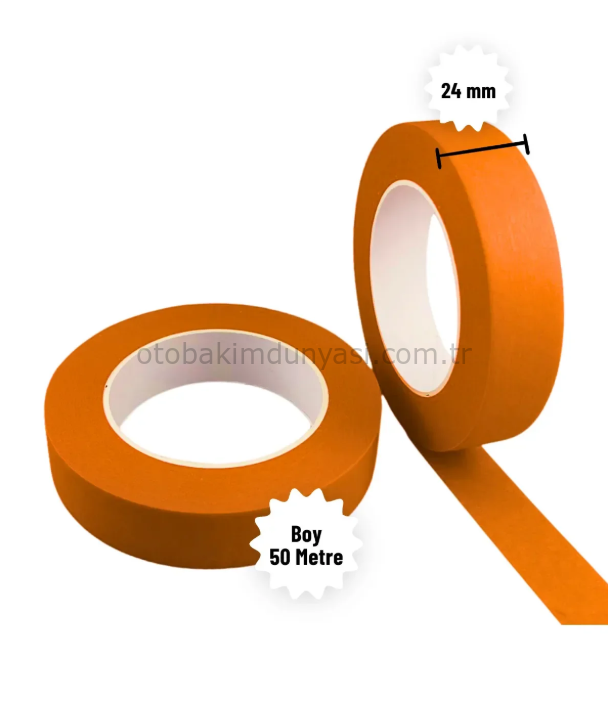 Maskeleme Bandı 24mmx50Metre Turuncu