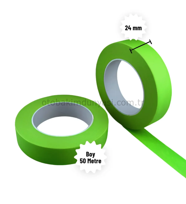 Maskeleme Bandı 24mmx50Metre Yeşil