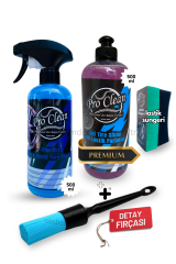 Lastik Bakım Set - Jel Lastik Parlatıcı & Demir Tozu Temizleyici & Detay Fırçası