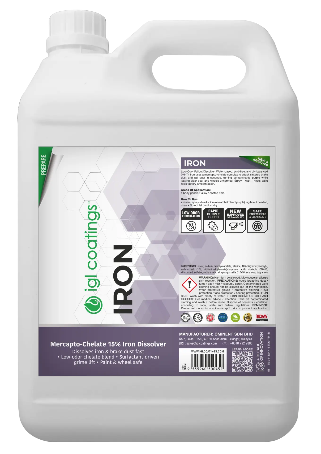 IGL Ecoclean Iron Demir Tozu Temizleyici 5 Litre