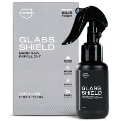 Nasiol Glasshield Nano Yağmur Kaydırıcı - Cam Yüzey Seramik Kaplama Spreyi - 2 Yıl Dayanım 50ml