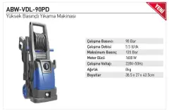 Powerwash ABW-VDL-90PD 135 Bar Basınçlı Yıkama Makinesi