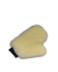 UFS Yıkama Eldiveni Beyaz Kuzu Postu Tek Taraflı