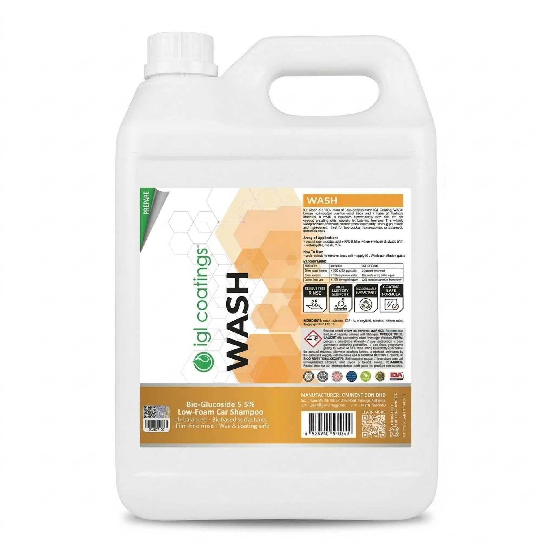 IGL Ecoclean Wash Araç Yıkama Şampuanı 5 LT