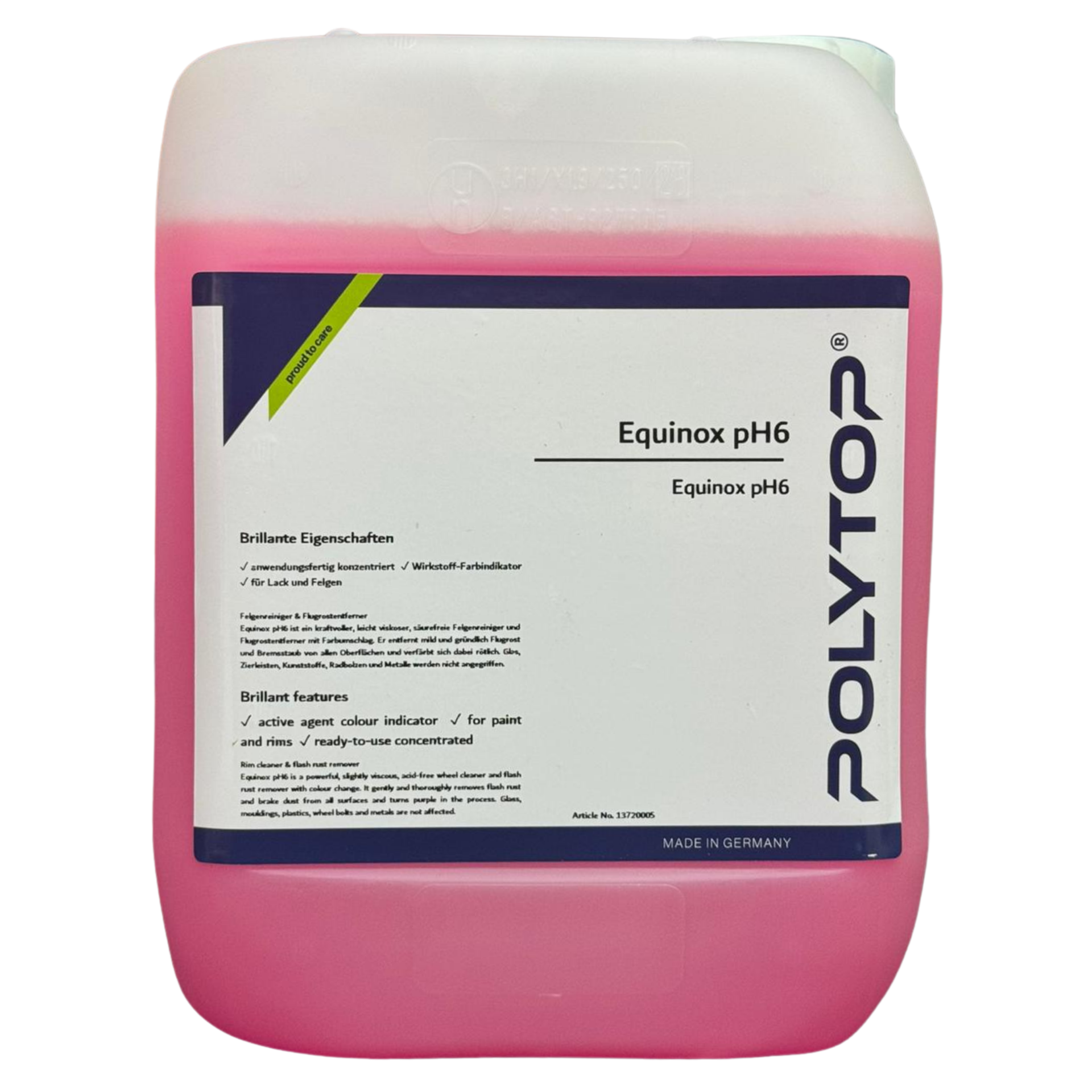Polytop Equinox PH6 - Demir Tozu Temizleyici 10 LT