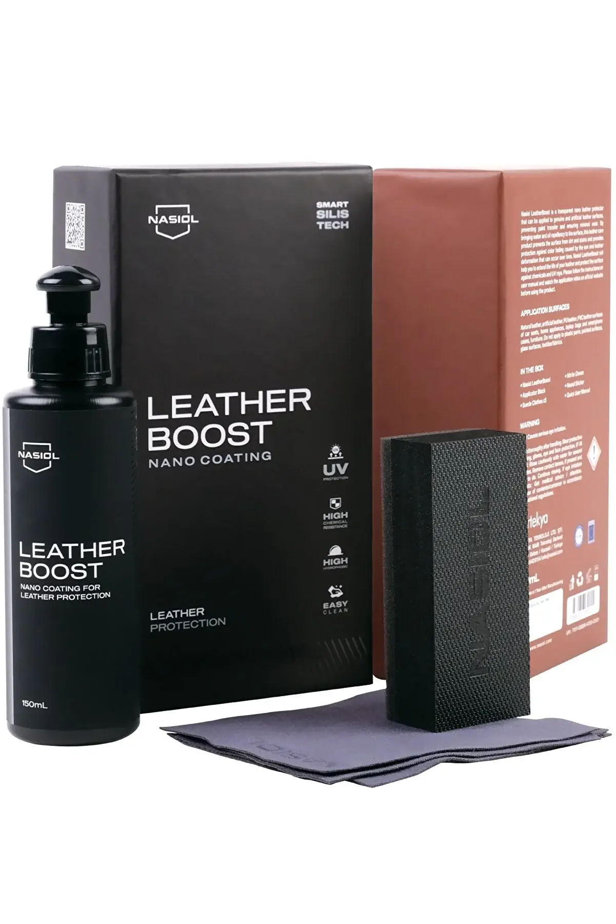 Nasiol LeatherBoost Araç Deri Yüzeyleri İçin Nano Kaplama 150 ML
