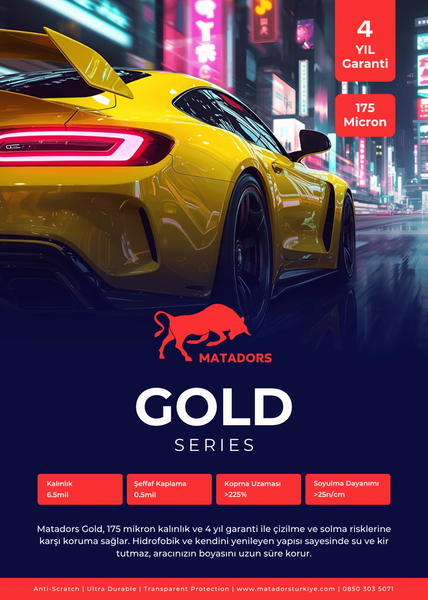 Matadors Gold Series Ppf 170 Mikron