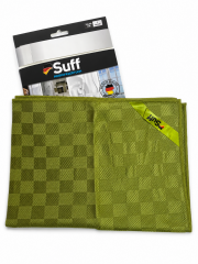 Suff Baklava Desen Cam Bezi 50x70 cm yeşil