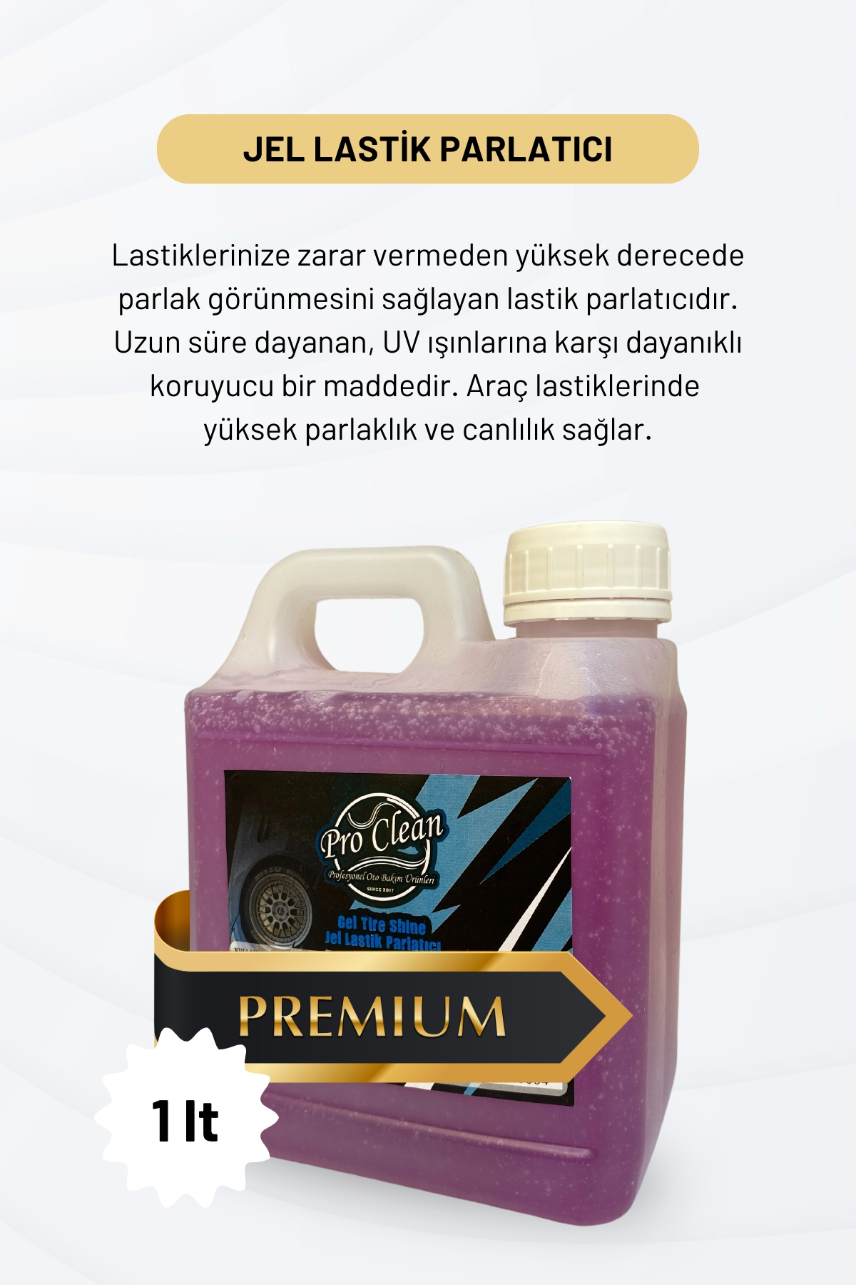 Proclean Lastik Parlatıcı Jel Premium 1lt