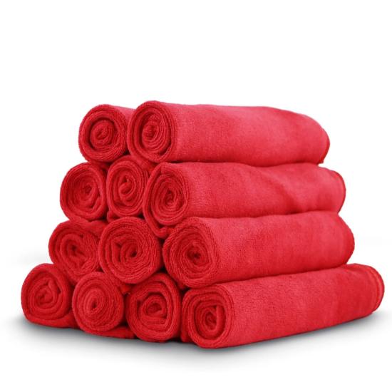 Microfiber Towel Kırmızı Microfiber Bez 40x40cm